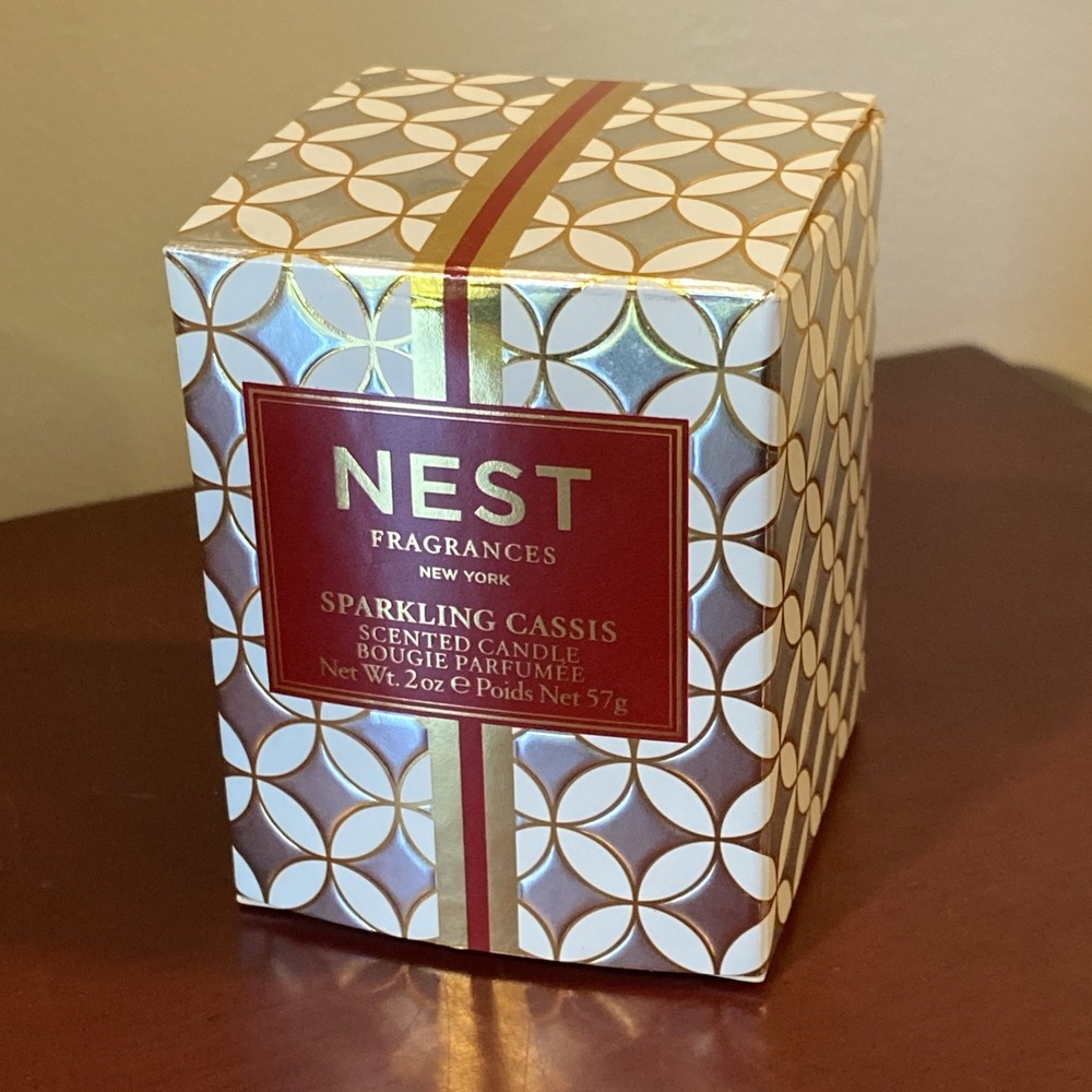 Nest Sparkling Cassis Scented Candle 2oz Discontinued Boxed Fragrance New York